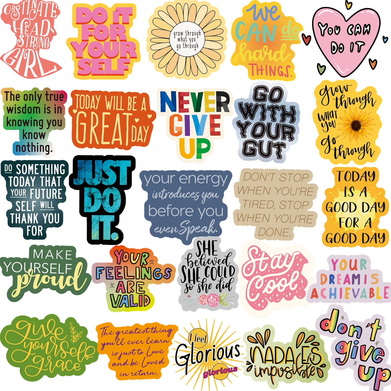 Mua 300PCS Positive Motivational Words Stickers for Adults, Waterproof ...