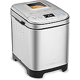 Cuisinart Compact Automatic Bread Maker, 12 Pre-programmed Menu Options, Silver (CBK-110C)