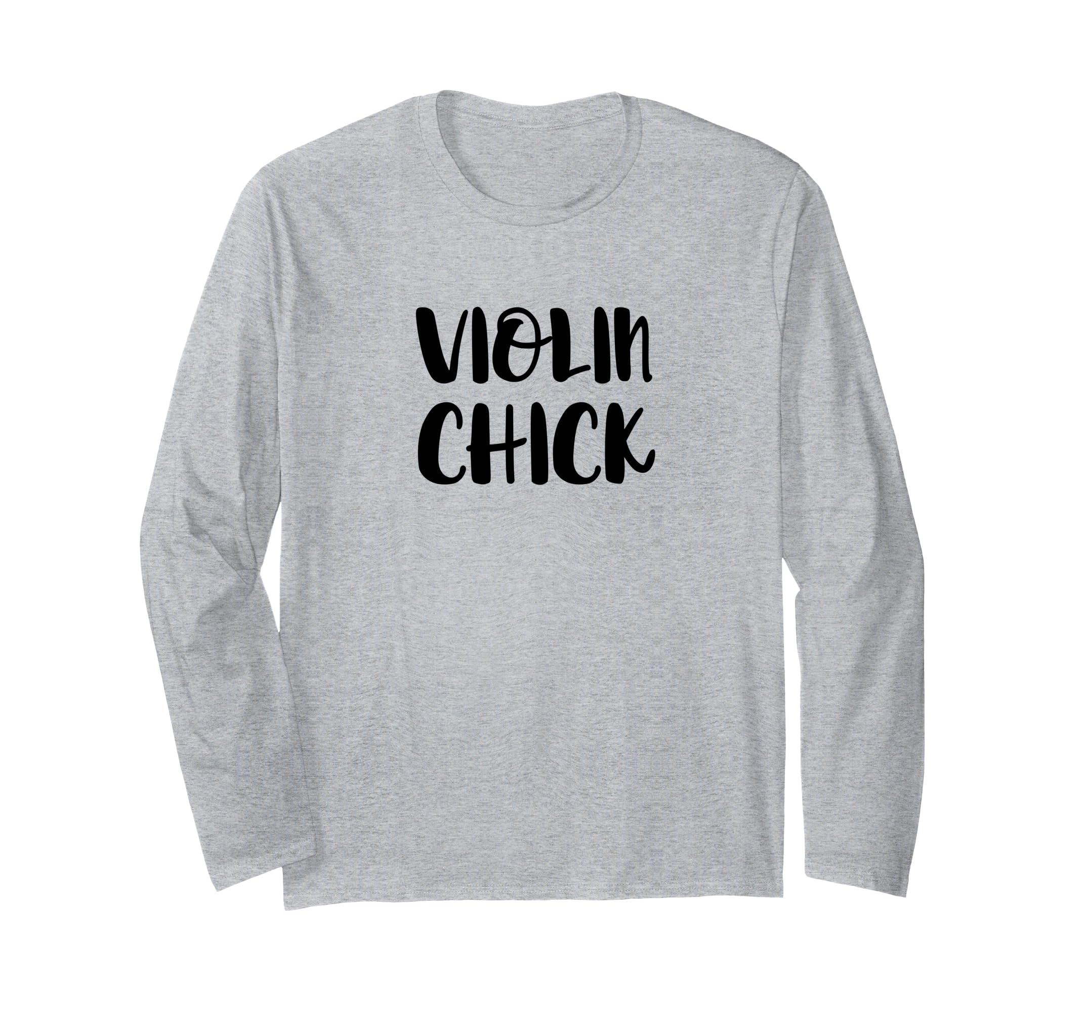 Violin Chick Violinist Music Musician Orchestra Jazz String Long Sleeve T-Shirt