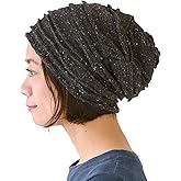 CHARM Organic Cotton Winter Hat - Mens Slouchy Oversized Beanie Womens Chemo Cap