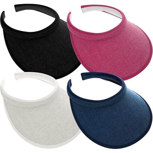 Amazon.com: 4Pcs Slip On Sun Visor Hats for Women UV  display picture 2