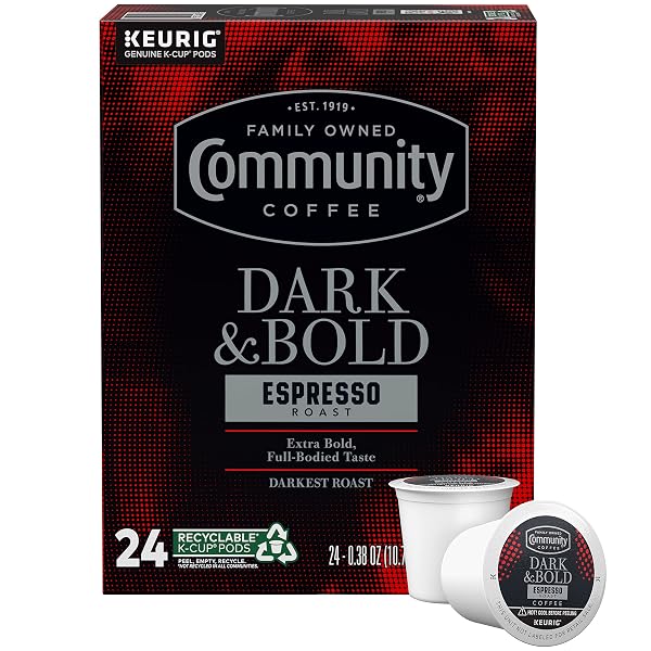 COMMUNITY COFFEE DARK & BOLD ESPRESSO ROAST 24...