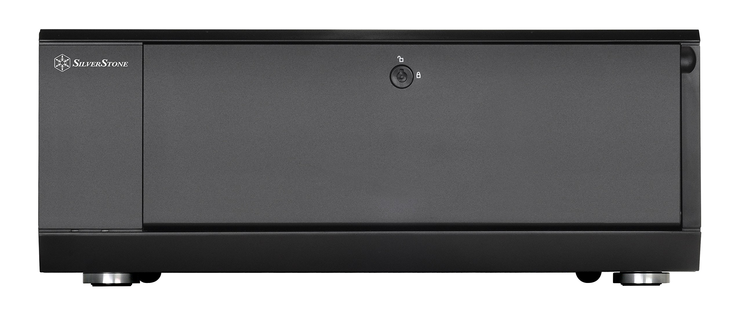 SilverStone Technology Home Theater Computer Case (HTPC)with lockable front panel for ATX / Micro-ATX Motherboards GD10B