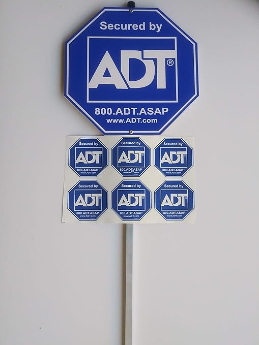 2 Home Security Yard Signs And 8 Security Decals Stickers Brinks Adt Home Security Home Garden