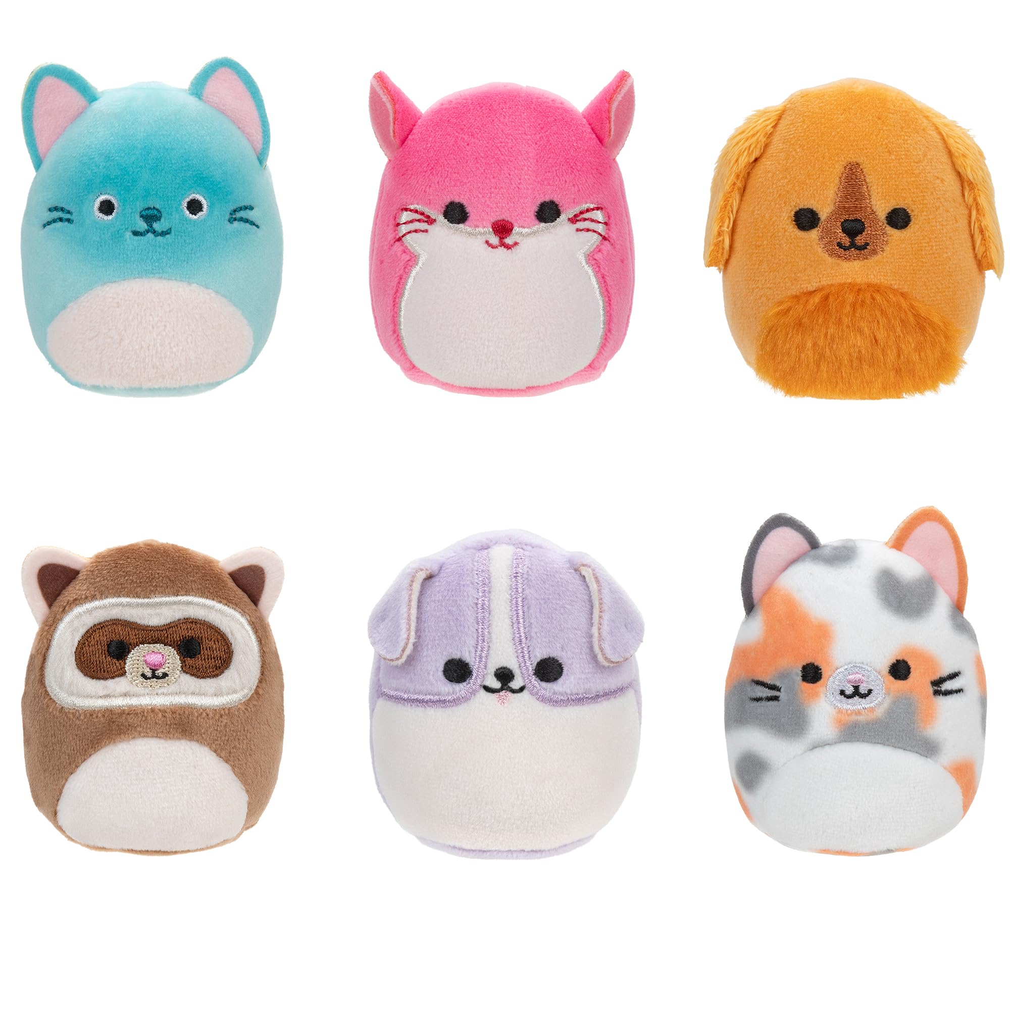 Squishville by Original Squishmallows Perfect Pals Squad Plush - Six 2-inch Squishmallows Plush Including Charlice, Sigrid, Finley, Farice, Tahoe, and Rheya - Toys for Kids — image 1