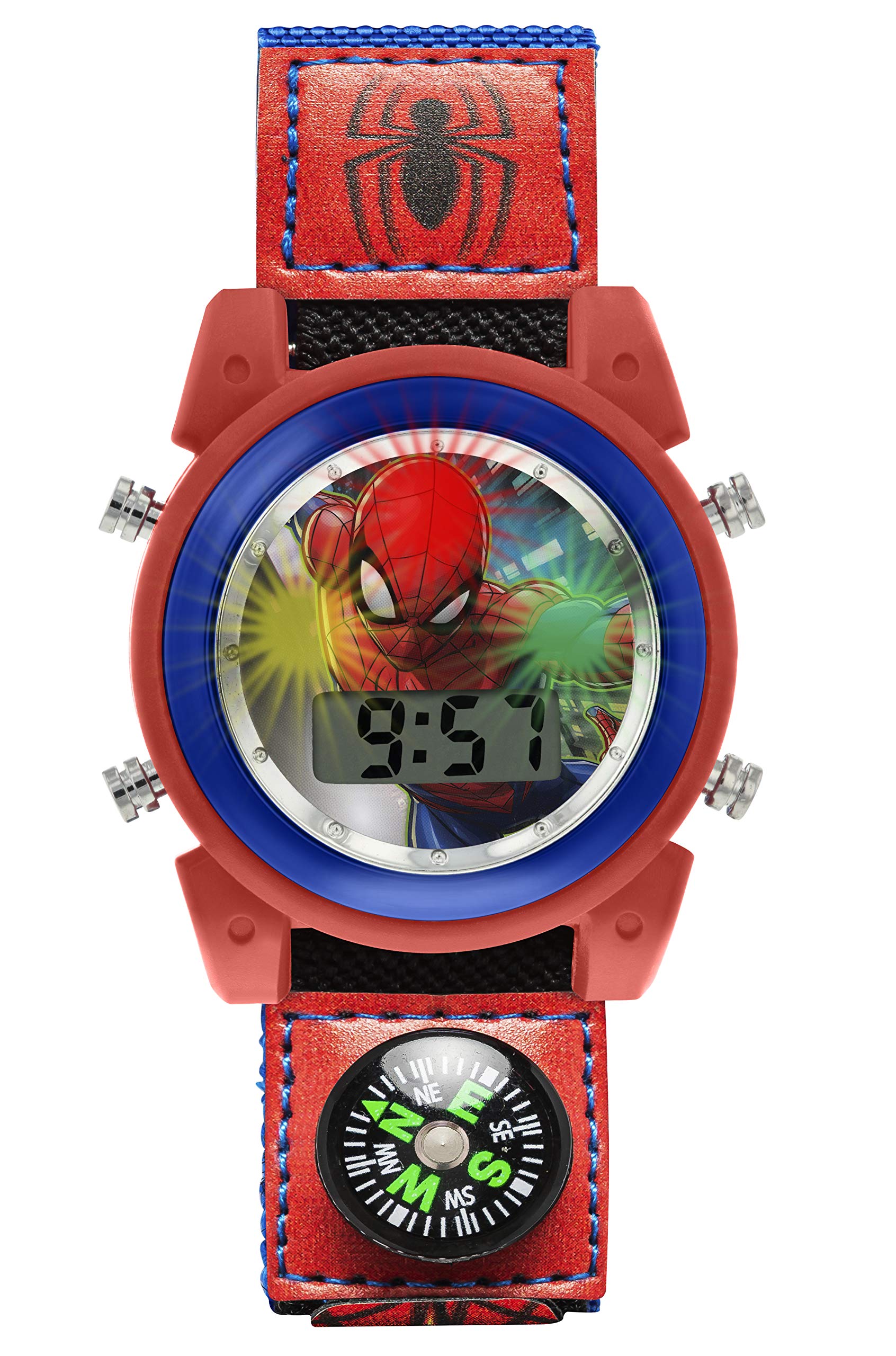 Spiderman Unisex Child Digital Watch, Digital Display and Textile Strap SPD4586