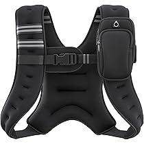 ZELUS Gilet lesté pour homme et femme, 1,8 à 4,5 kg, gilet lesté