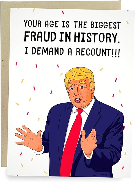 Amazon Co Jp Sleazy Greetings 面白い ドナルド トランプ ハッピーバースデー グリーティングカード 政治 誕生日 おめでとう リカント詐欺カード 文房具 オフィス用品