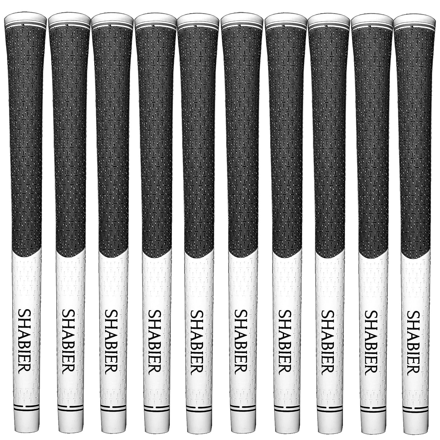 SHABIER Multi Compound Golf Grips - 13 Pack High Traction and Feedback Rubber Grips (13pcs White)