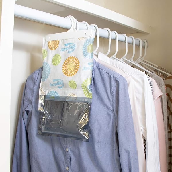 DAMPRID HANGING BAG, MOISTURE ABSORBER, PACK OF 3 (16 OZ. EA.), 3 PACK, BLUE
