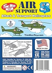 TimMee Air Support Helicopters - 2pc OD Green