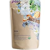 Gardenika Sleep Loose Leaf Herbal Tea, USDA Organic, Chamomile, Lavender, Licorice Root, Ayurvedic, Caffeine Free Botanicals 