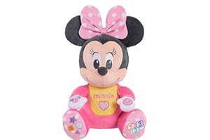 Disney Baby Musical Discovery Plush Minnie Mouse with Sounds and Phrases, Sings ABCs, 123s, and Colors Songs, Kids Toys for Ages 06 Month by Just Play