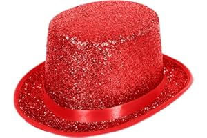 Barelove Top Hats for Men Women Adults, Shiny Magician Hat Tuxedo Hat Victorian Dress Up Christmas Top Hats