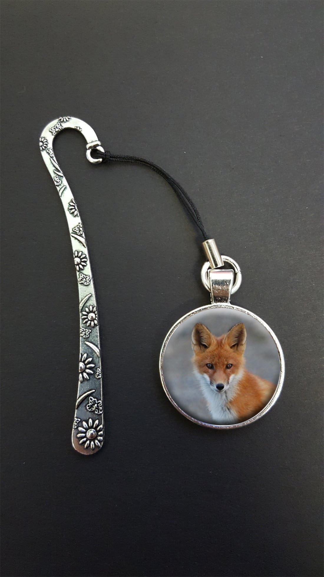 Fox Pendant On a Silver Coloured Metal Design Bookmark Ideal Birthday Gift N82