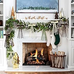 12 Pcs Velvet Christmas Tree Bows,5.9 x 9.84 Rustic