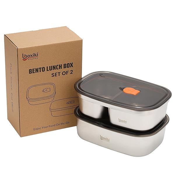 BOXIKI KITCHEN BENTO LUNCH BOX SET OF 2...