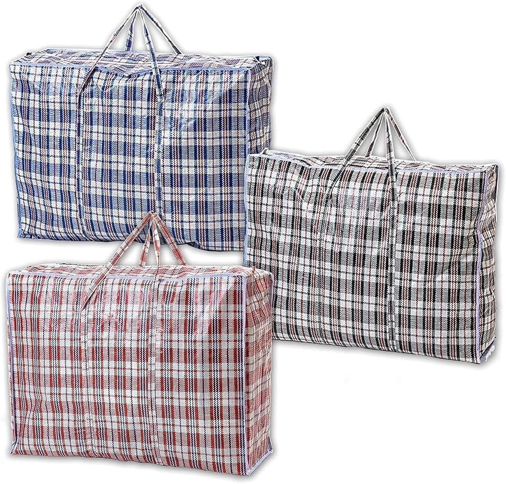 1ABOVE 3 Packs Medium Laundry Storage Bags 57x47x30cm Random Colour