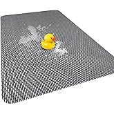 Large Anti Slip Shower Mat - Yonala 39.4" x 31.5" Non Slip Shower Mat for Inside Shower, Trimmable PVC Shower Floor Mat for Shower Stall, Bathroom, Tub, Quick Drying Matt