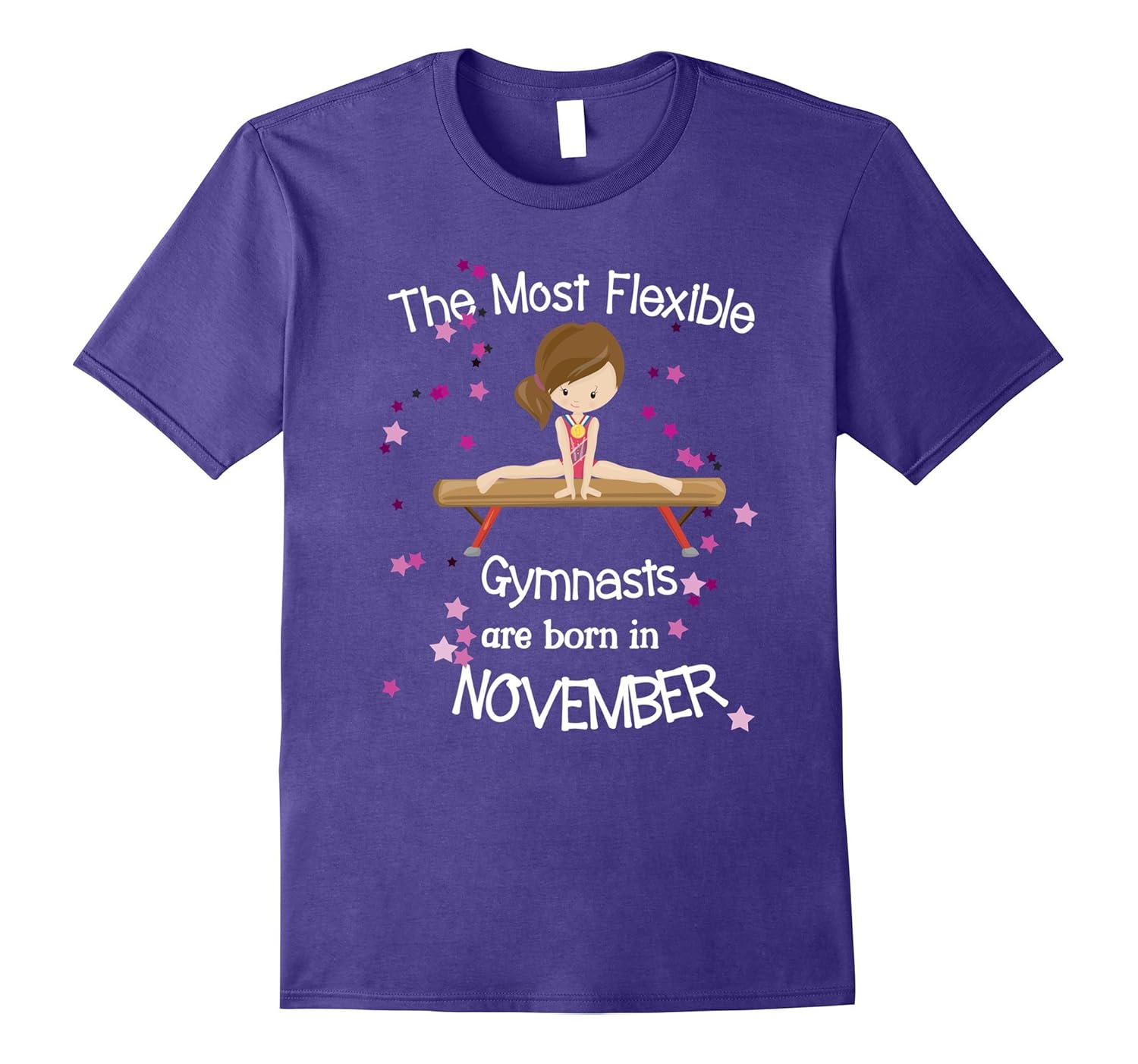 Gymnastics November Birthday T Shirt-Balance Beam Shirt-ANZ