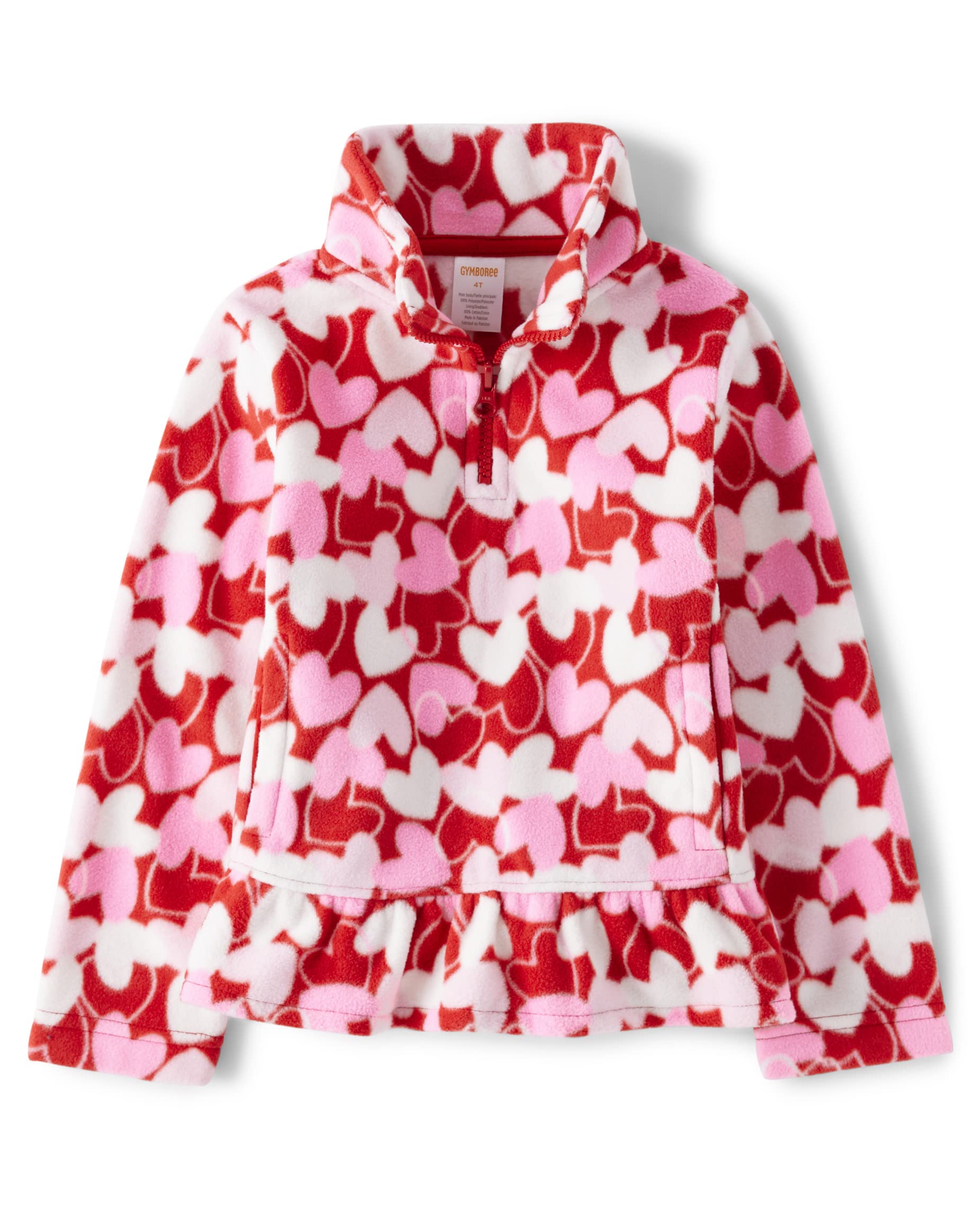 Gymboree Girls' and Toddler Long Sleeve Sweaters, Lots of Hearts, 12 Image