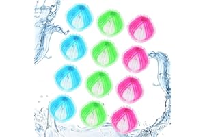 Pet Hair Remover Balls for Laundry 12Pcs, Reusable Washing Balls Help Collect Dog & Cat Fur, Lint & Dander from Clothes, Bedd