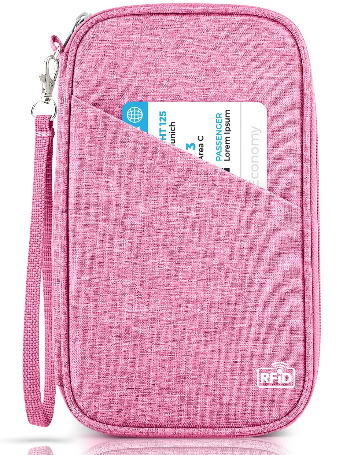 Passport Holder Family, Women Rfid Blocking Passport Wallet, Travel Essentials Premium Wallets, Waterproof Passport Holders Bag for Men Traveling, Travel Document Organizer Credit Cards Case
