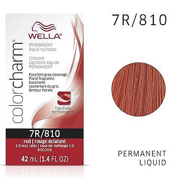 Buy Wella Color Charm Liquid Permanent Hair Color 7r 810 Red By