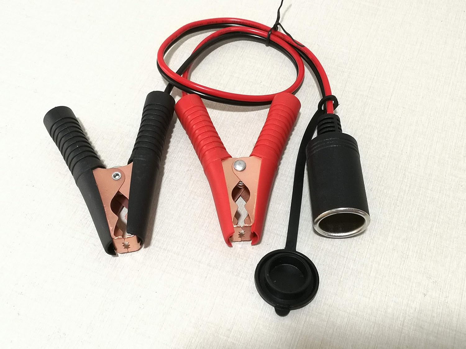 Dongge 12V 24V Cigarette Lighter Socket to Crocodile Battery Clip Direct Battery Type Length 50cm 14AWG Adapter Cable 20A - Image 5