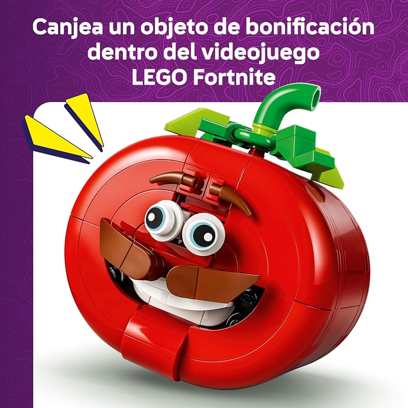 Fortnite Tomatoide de Juguete – Figura Interactiva con Mini Pizzería – Decoración del Escritorio o Dormitorio – Regalo Gamer para Niños, Niñas y Fans de 10+ Años – 77079 — foto 3 de 8