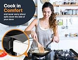 Linda’s Essentials Silicone Stove Gap Covers 2 Pack 25 Inches Black view 3