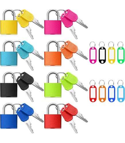 Lot De 2 Mini Cadenas à Combinaison 3 Chiffres - Pour Valise, Sac, Boîte, Petit Casier, Bleu - 9