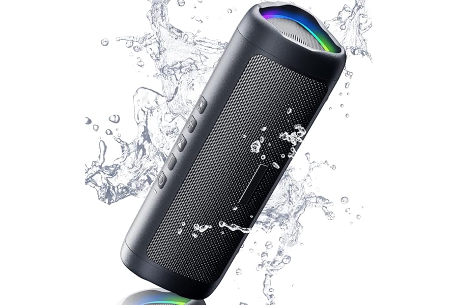 Bluetooth Speaker Gifts for Men: Portable Wireless, IPX5 Waterproof, White Elephant Gifts for Adults, Stocking Stuffers for T