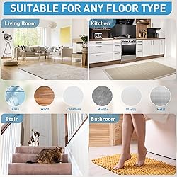 GOSALISU 12Pcs Grippers, Non Slip Rug Pads for