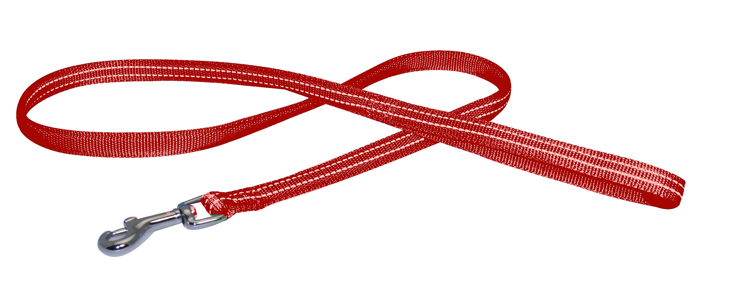 CROCI Nylon Soft Reflective Leash, 25 x 1200 mm, Red