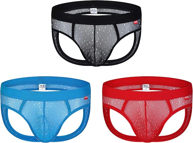 Swbreety Men's Sexy Jockstrap Athletic Supporters Underwear, Mesh