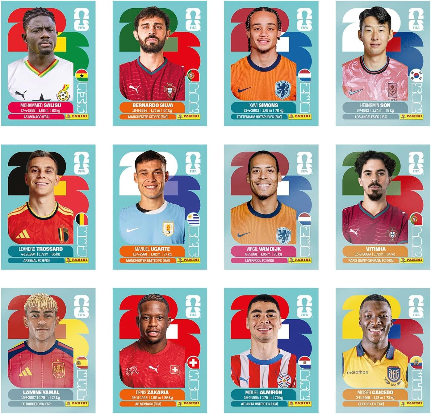 Panini Sticker zur FIFA-Weltmeisterschaft 2026 – Metallbox Pocket 8 Taschen 8