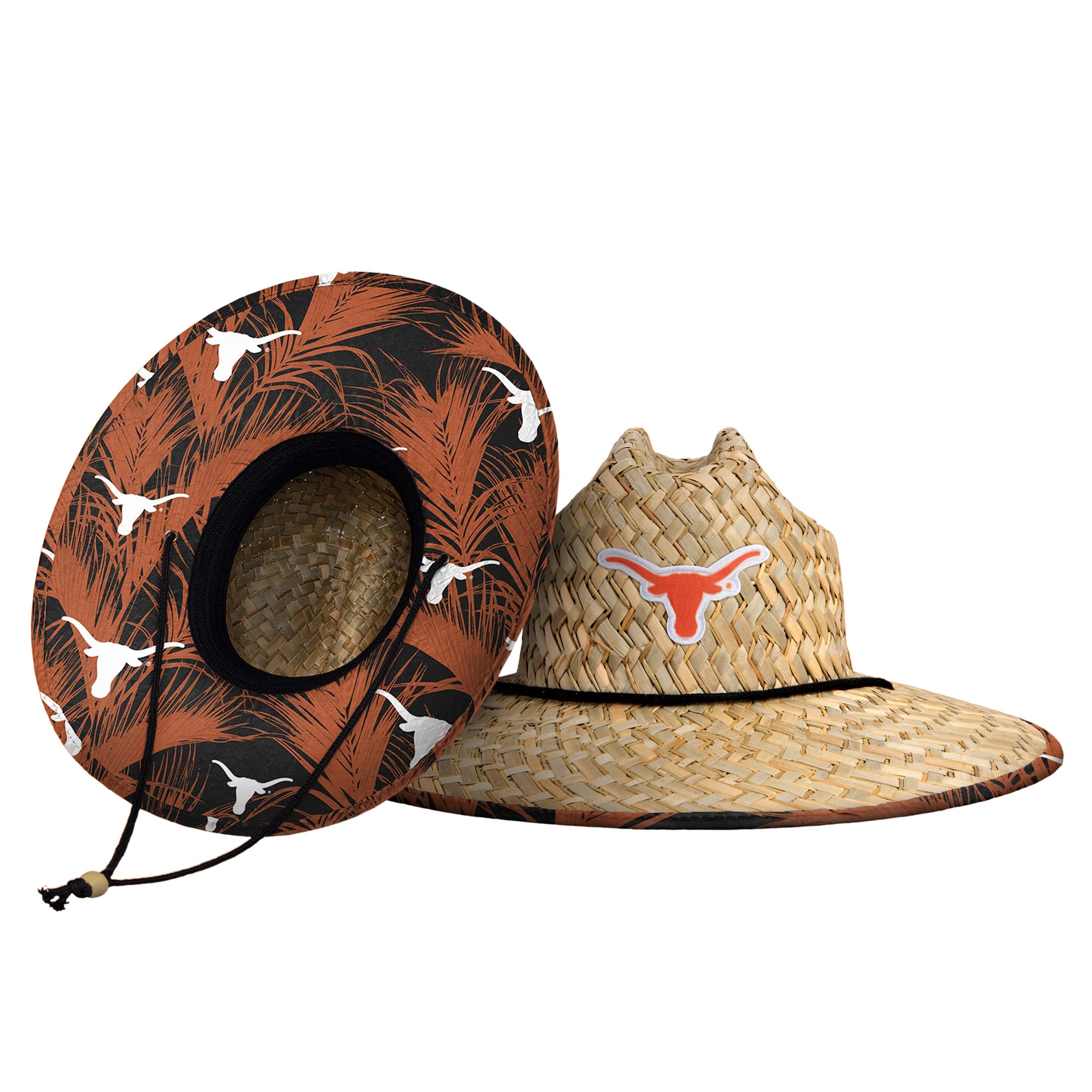 FOCO unisex adult Ncaa College Team Logo Floral Sun Straw Hat, Team Logo, One Size US Image