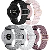 GEAK 20mm Quick Release Replacement Wristband Compatible with Garmin Vivoactive 6 / Vivoactive 3 /Vivoactive 5 Watch Band, Adjustable Stretchy Nylon Solo Loop Elastic Straps for Venu/Venu Sq Men Women