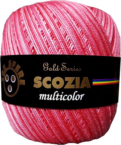 Filo Di Scozia Multicolore Per Uncinetto Sfumato Rosso Amazon It Casa E Cucina
