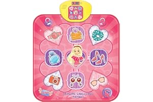 TOOLION Dance Mat, Toy Gift for Kids Girls Boys Age 4 5 6 7 8 9, Electronic Dance Pad Game, Large Play Mat w/Rest Area, 13 Levels, No Discouraging Sound, Anti-Slippery (39.4'' x 34.3'')