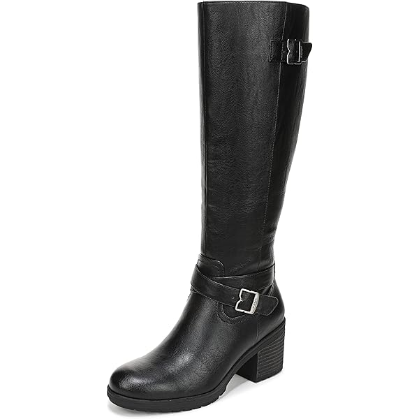 Amazon.com | Easy Spirit Womens Chaza Black Leather 6.5 M (B