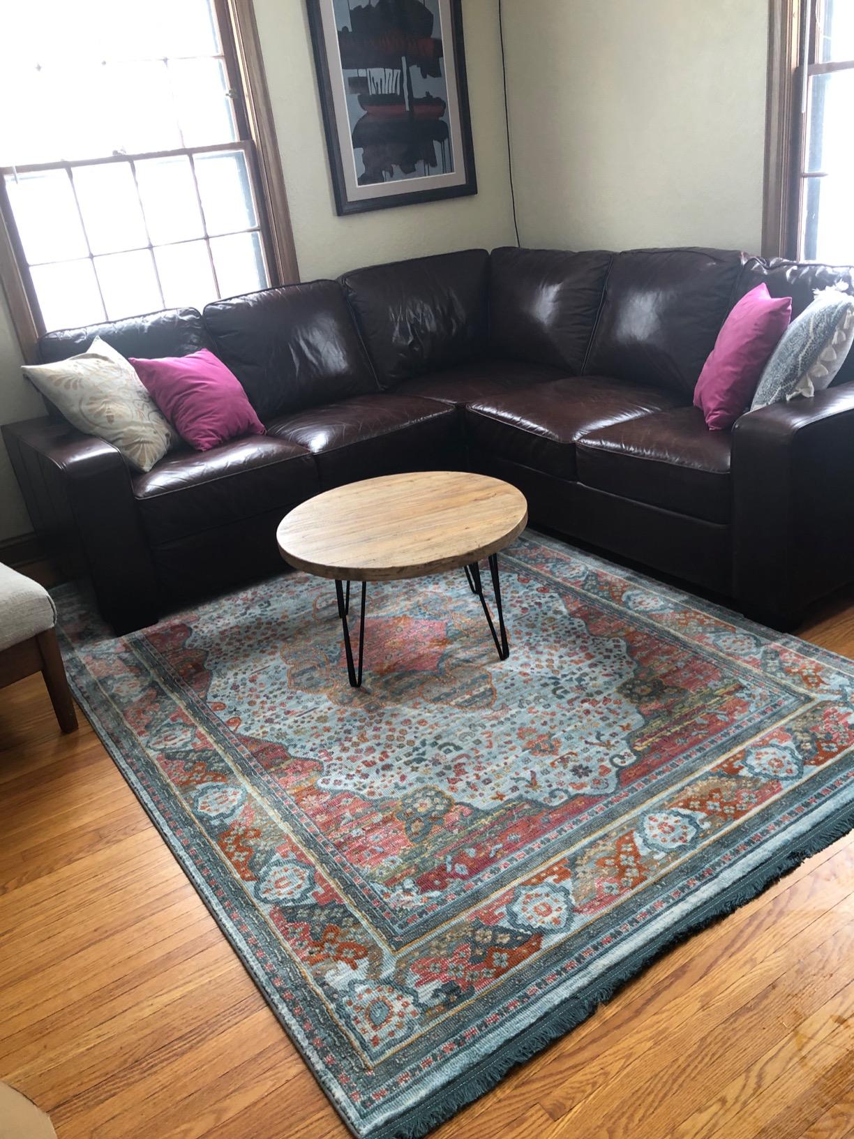 28/mo Finance WELLAND Rustic Round Old Elm Wooden Coffee Table Buy