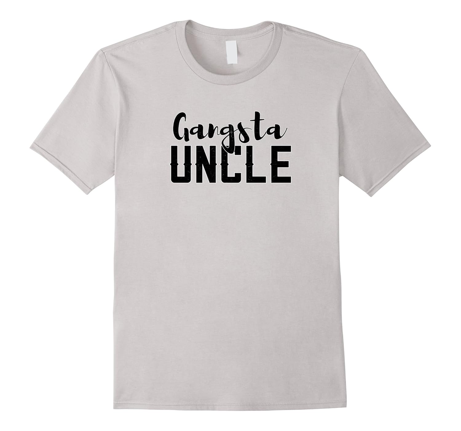 Mens Gangsta Uncle To Be Family Niece Nephew Reveal Shirt Present-ANZ