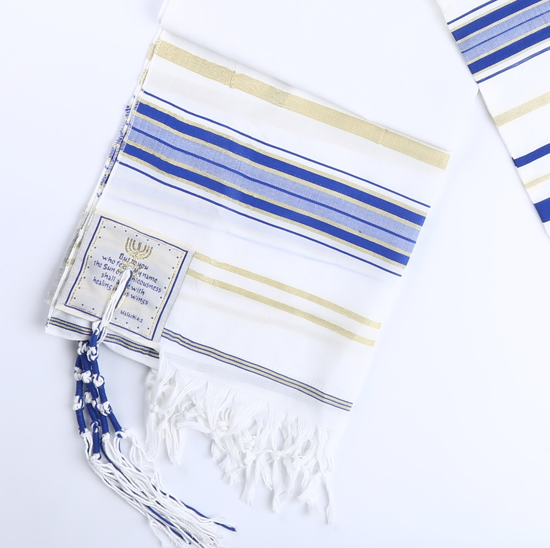 Star Gifts Royal Blue Messianic Tallit Prayer Shawl 72" X 22" with