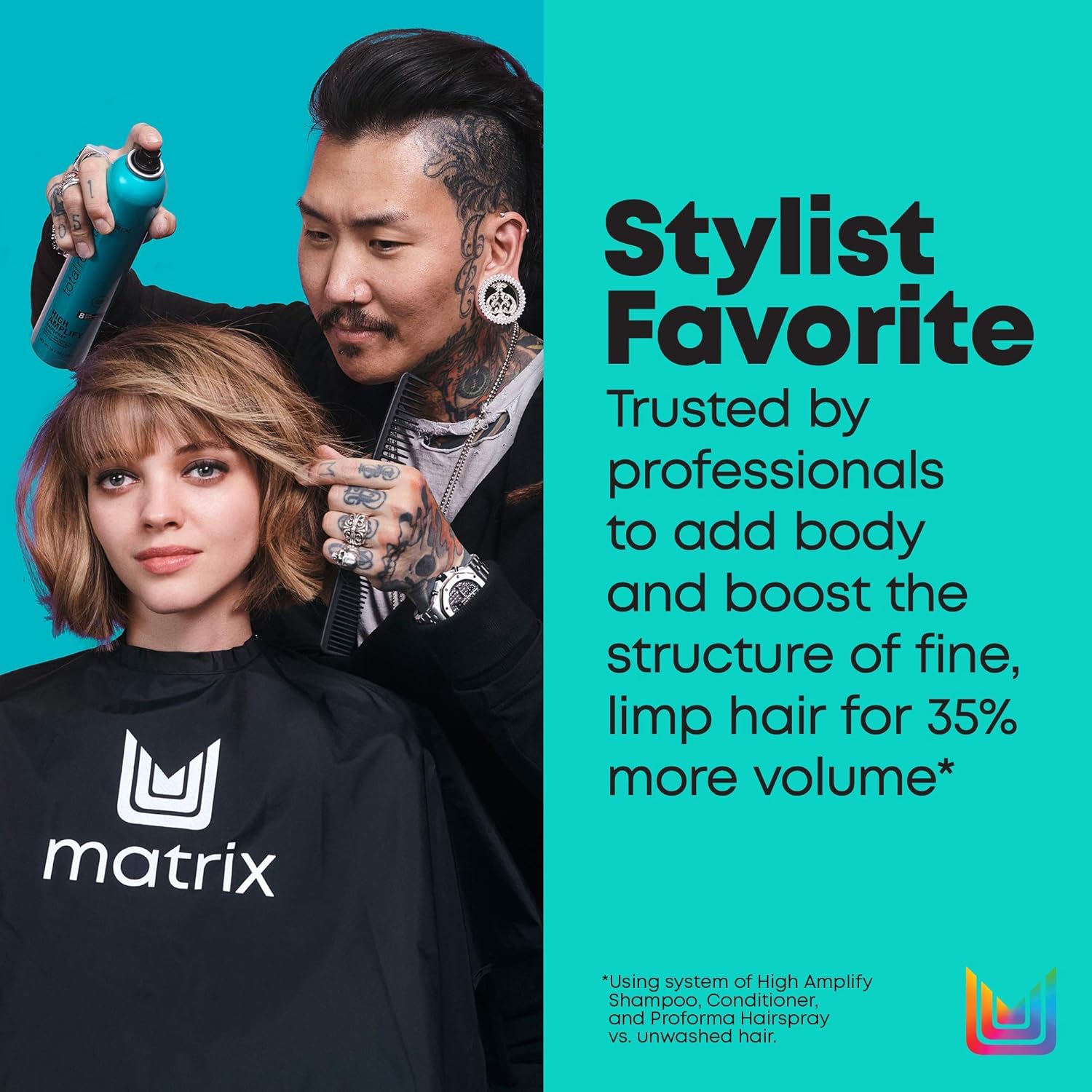 MATRIX Total Results High Amplify Volumizing Shampoo | Instant Lift & Lasting Volume | Silicone-Free | For Fine Hair | 10.1 Fl. Oz.: Premium Beauty