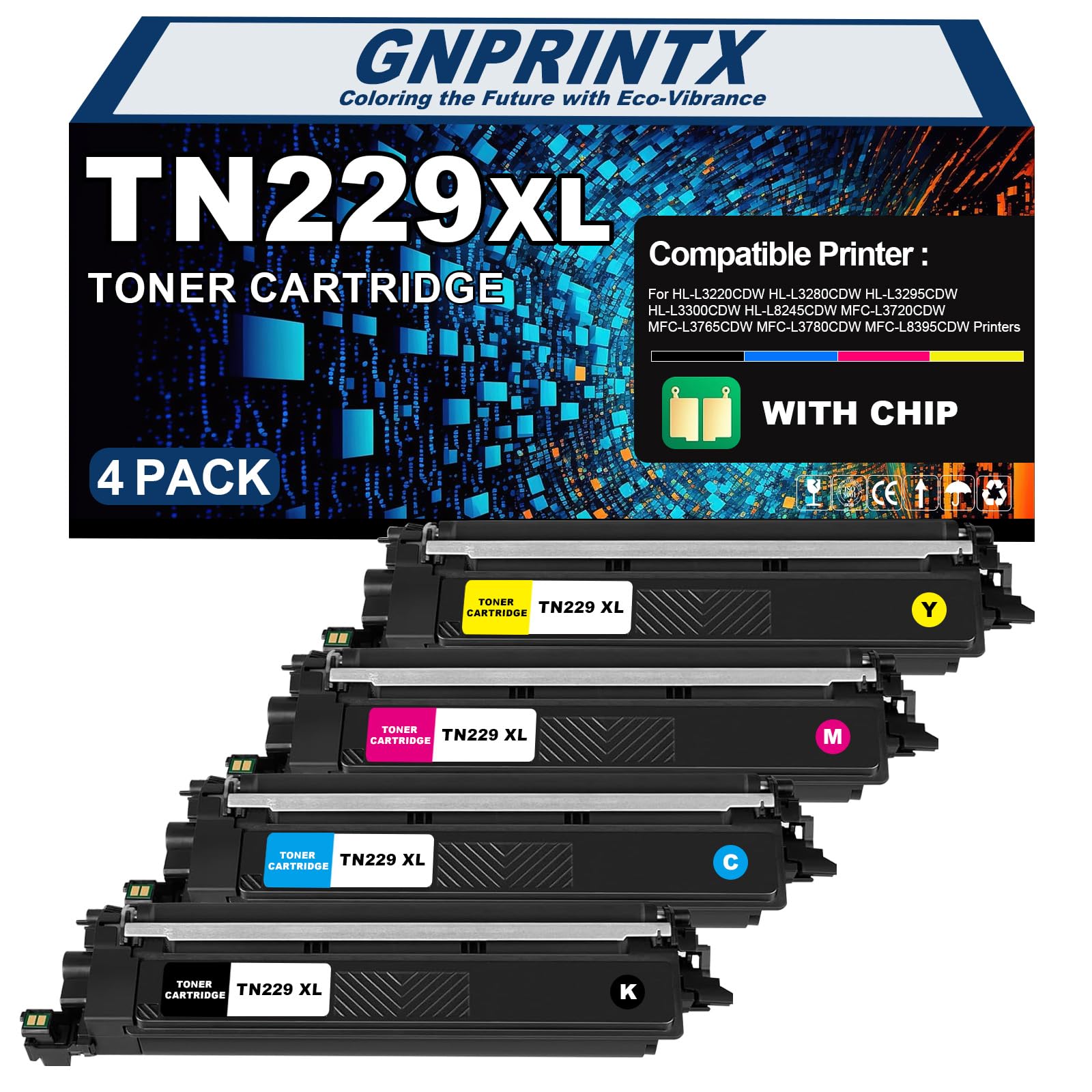 TN229XL Toner Cartridge Work with Brother