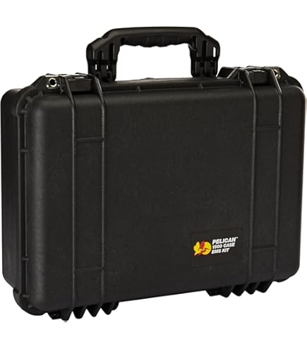 PELICAN 1550 ミディアムケース 1550 黒　PC特別仕様 割れなし Pelican 1550 Case, Black