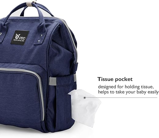 OFUN Mochila Para Pañales para Mamá y Papá Cuidado del Bebé, Gran Capacidad  Mochilas para Bebes Con Correas y Cambiador de Pañales, Multifunción  Mochilas para Pañales de Viaje (Azul): Amazon.es: Electrónica