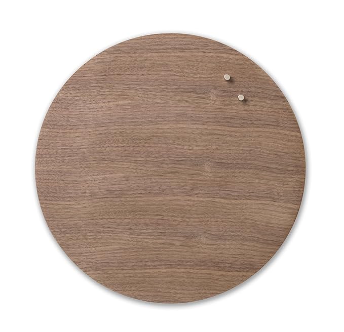 NAGA nord, Runde Magnettafel, Walnuss, Ø45cm